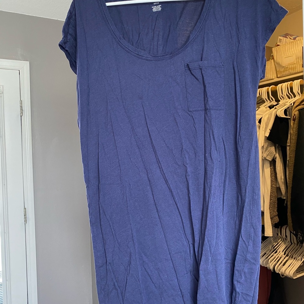 Aerie navy tshirt dress